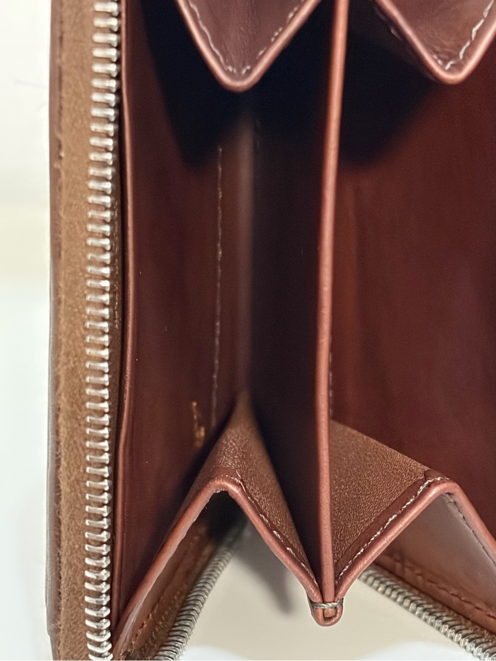 Vintage Coach Glove Tanned Chocolate Leather Zip-Around Wallet & Coin Purse - Picture 14 of 16
